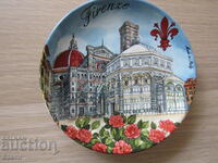 Decorative plate from Florence, Italy