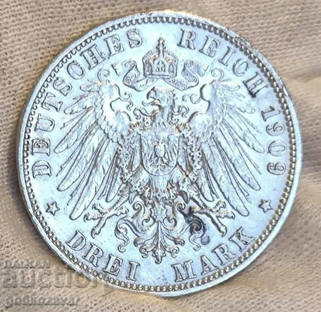 Germany Württemberg 3 stamps 1909 Silver! with price € 58.00 | 113.44 BGN