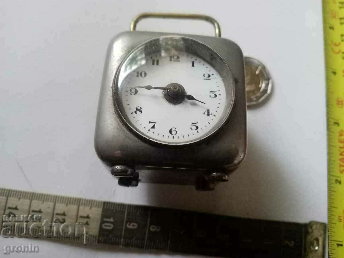 Auction Small French carriage clock, works, porcelain, RR Auction Small French carriage clock, works, porcelain, RR