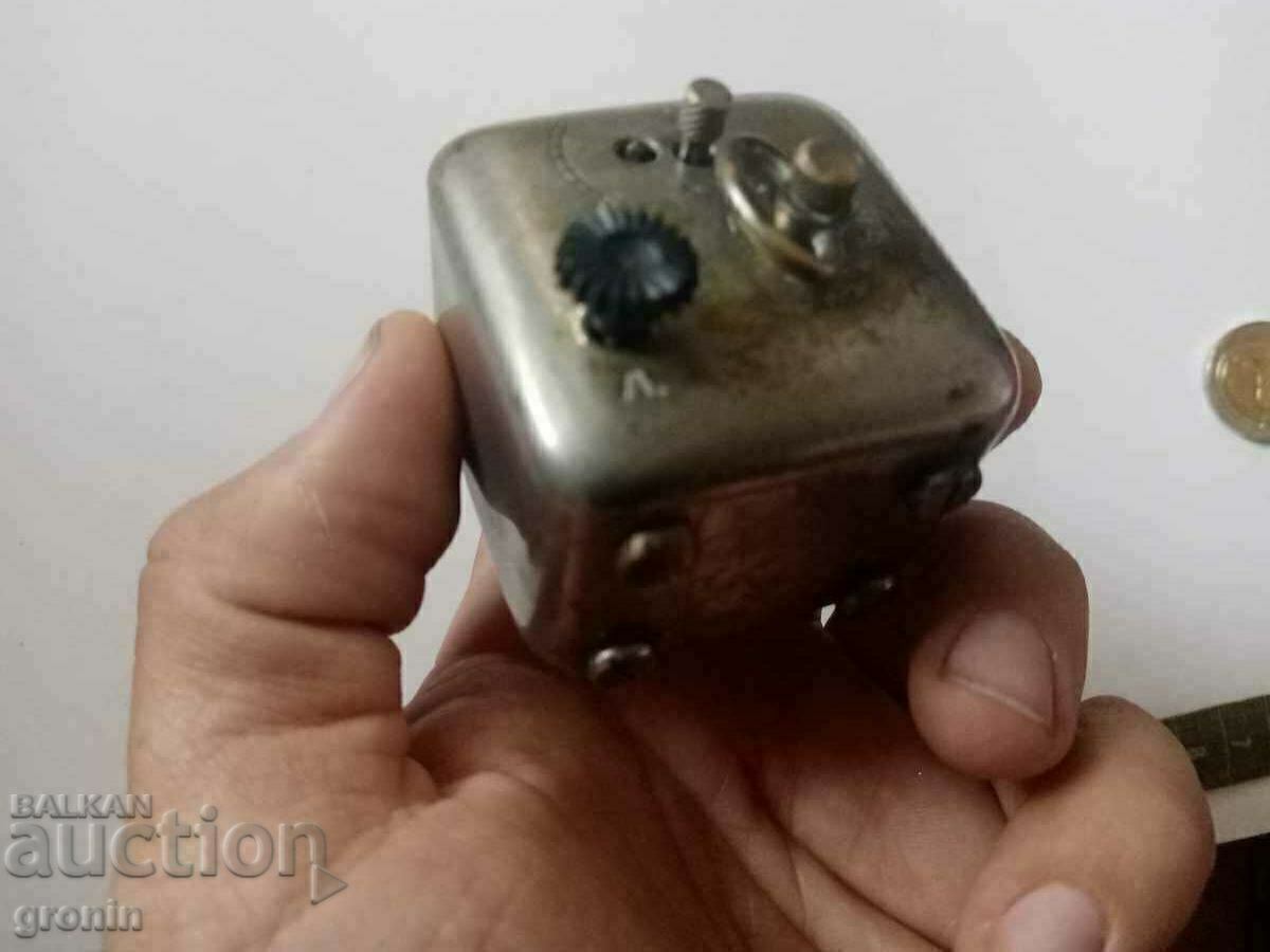 Small French carriage clock, works, porcelain, RR - 7 Small French carriage clock, works, porcelain, RR - 7