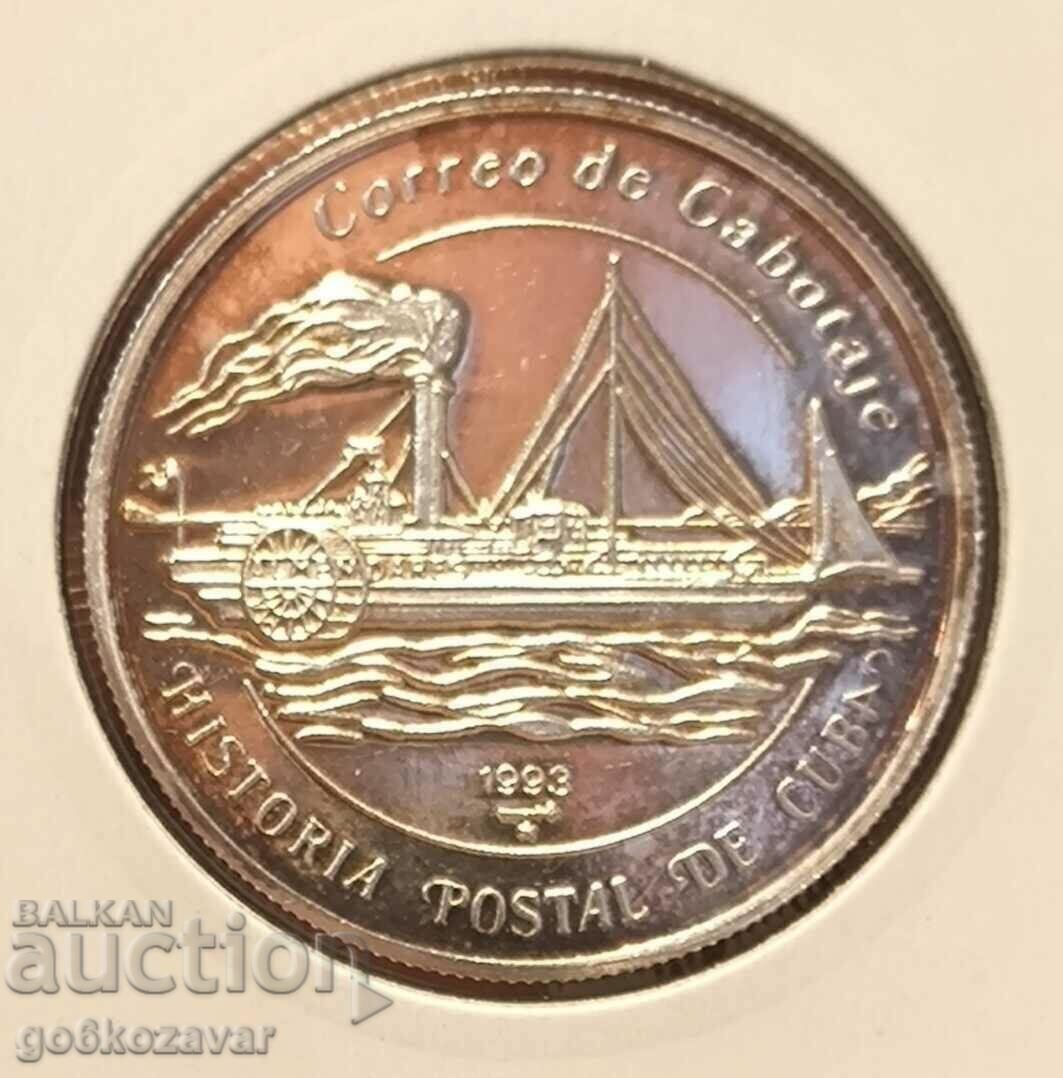 Cuba 5 pesos 1993 Silver! 9,999 Proof UNC! with price 62.00 BGN | € 31.70