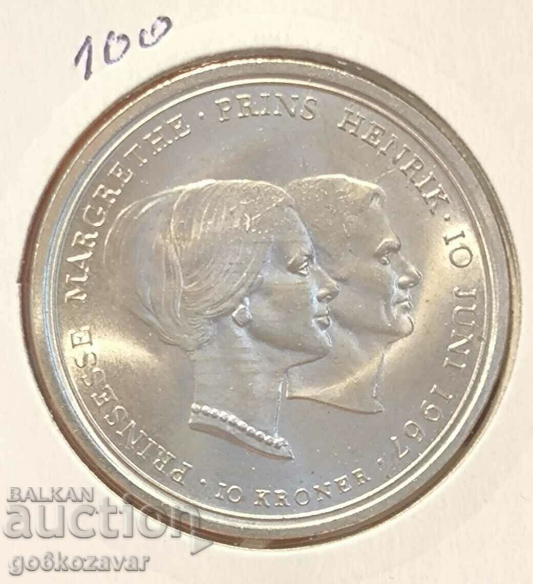 Auction Denmark 10 kroner 1967 Silver UNC Auction Denmark 10 kroner 1967 Silver UNC