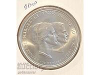 Denmark 10 kroner 1967 Silver UNC