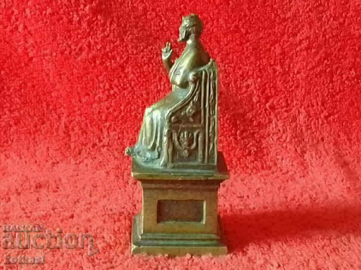 Old metal bronze figure statue of St. Peter on the Throne with price 85.50 BGN | € 43.72 Old metal bronze figure statue of St. Peter on the Throne with price 85.50 BGN | € 43.72