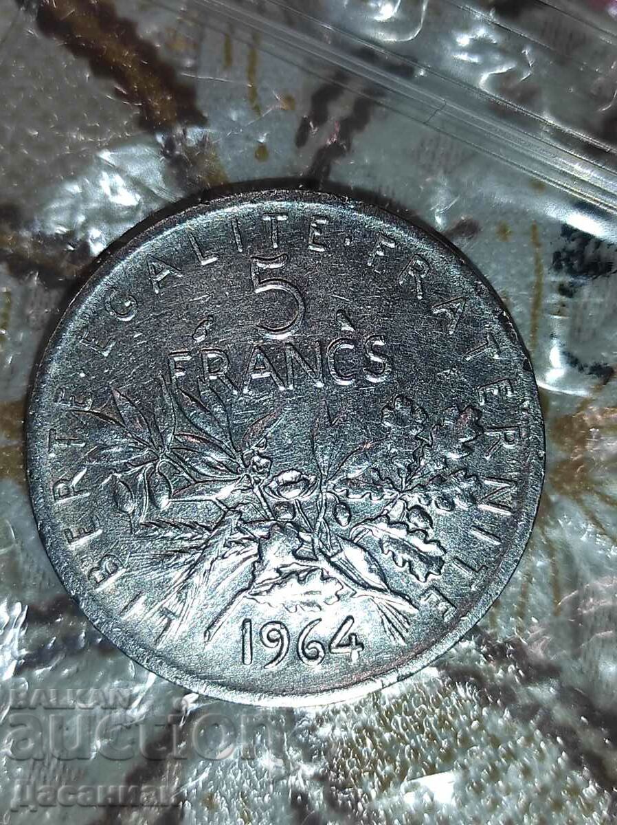Cinci franci de argint.