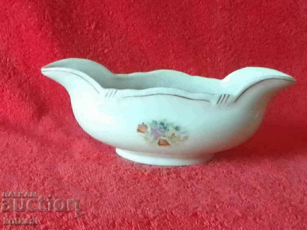 Auction Old Bulgarian porcelain saucer Auction Old Bulgarian porcelain saucer