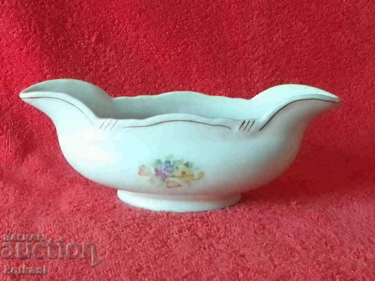 Old Bulgarian porcelain saucer Old Bulgarian porcelain saucer