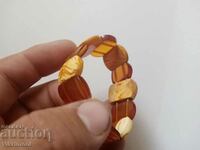 Bracelet natural amber and royal