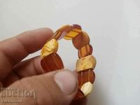 Bracelet natural amber and royal