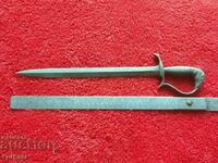 Old small metal knife saber sword for paper envelopes