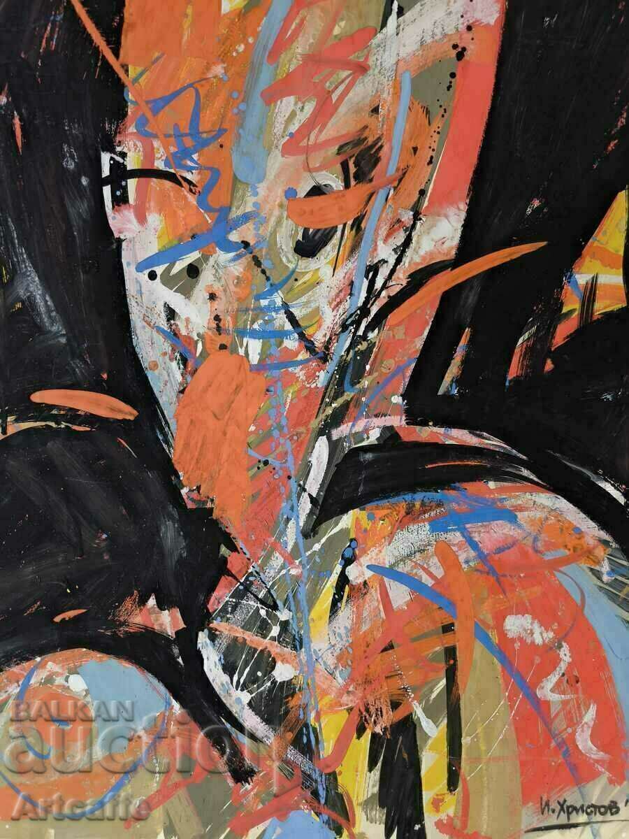 Auction Abstract painting I. HRISTOV Auction Abstract painting I. HRISTOV
