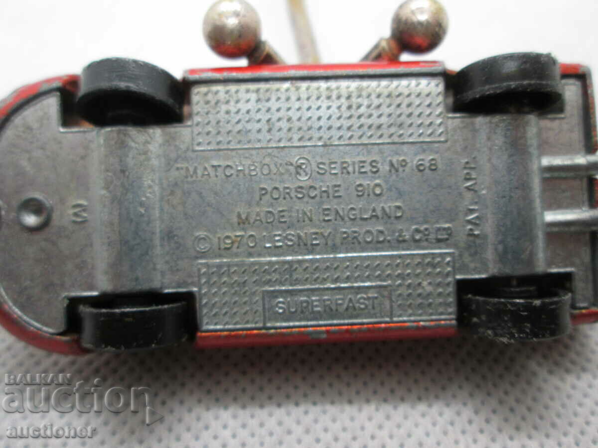 MATCHBOX PORSHE 910 ENGLAND 1970 LESNEY - 6 MATCHBOX PORSHE 910 ENGLAND 1970 LESNEY - 6