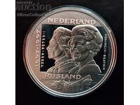 Argint 25 ECU Prietenia Rusia-Olanda 1997