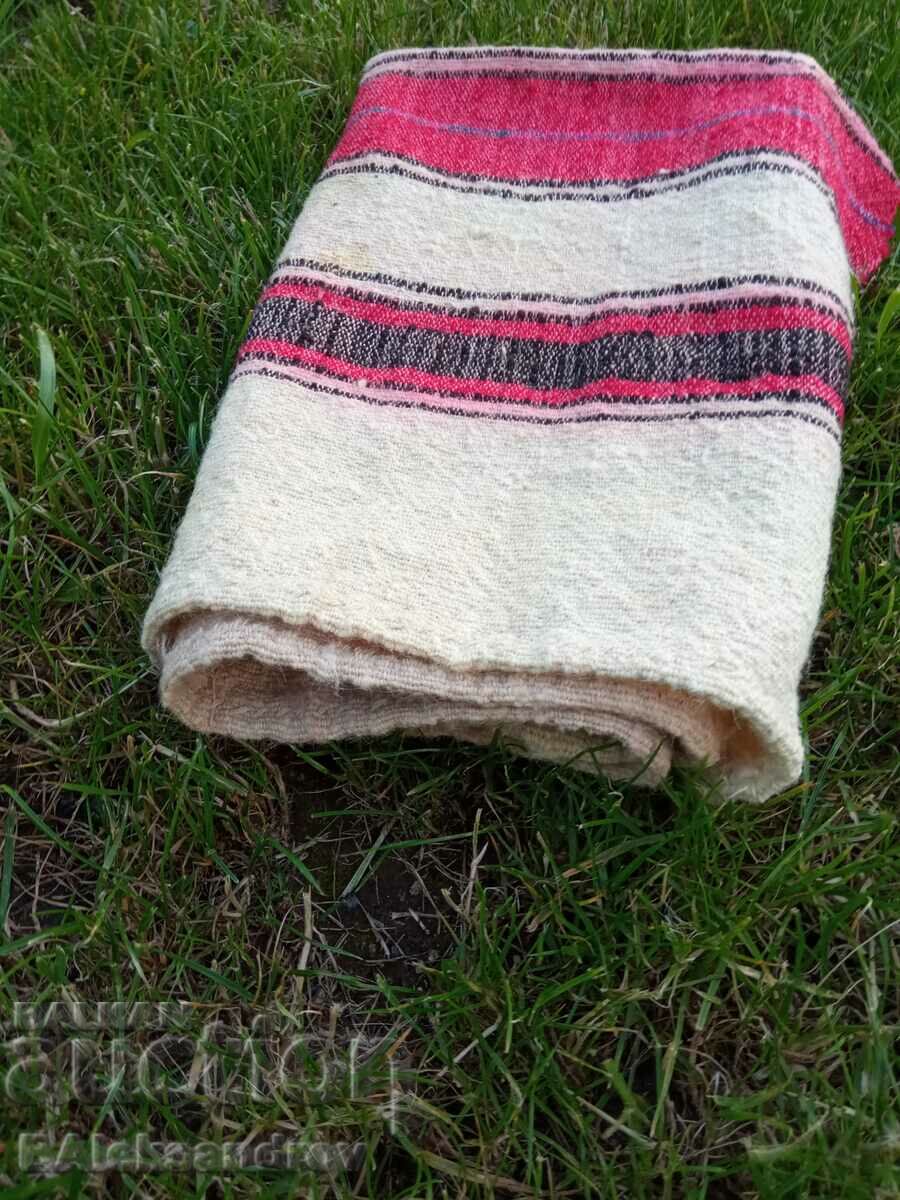 Delivery of Old woven tablecloth, checkered Delivery of Old woven tablecloth, checkered