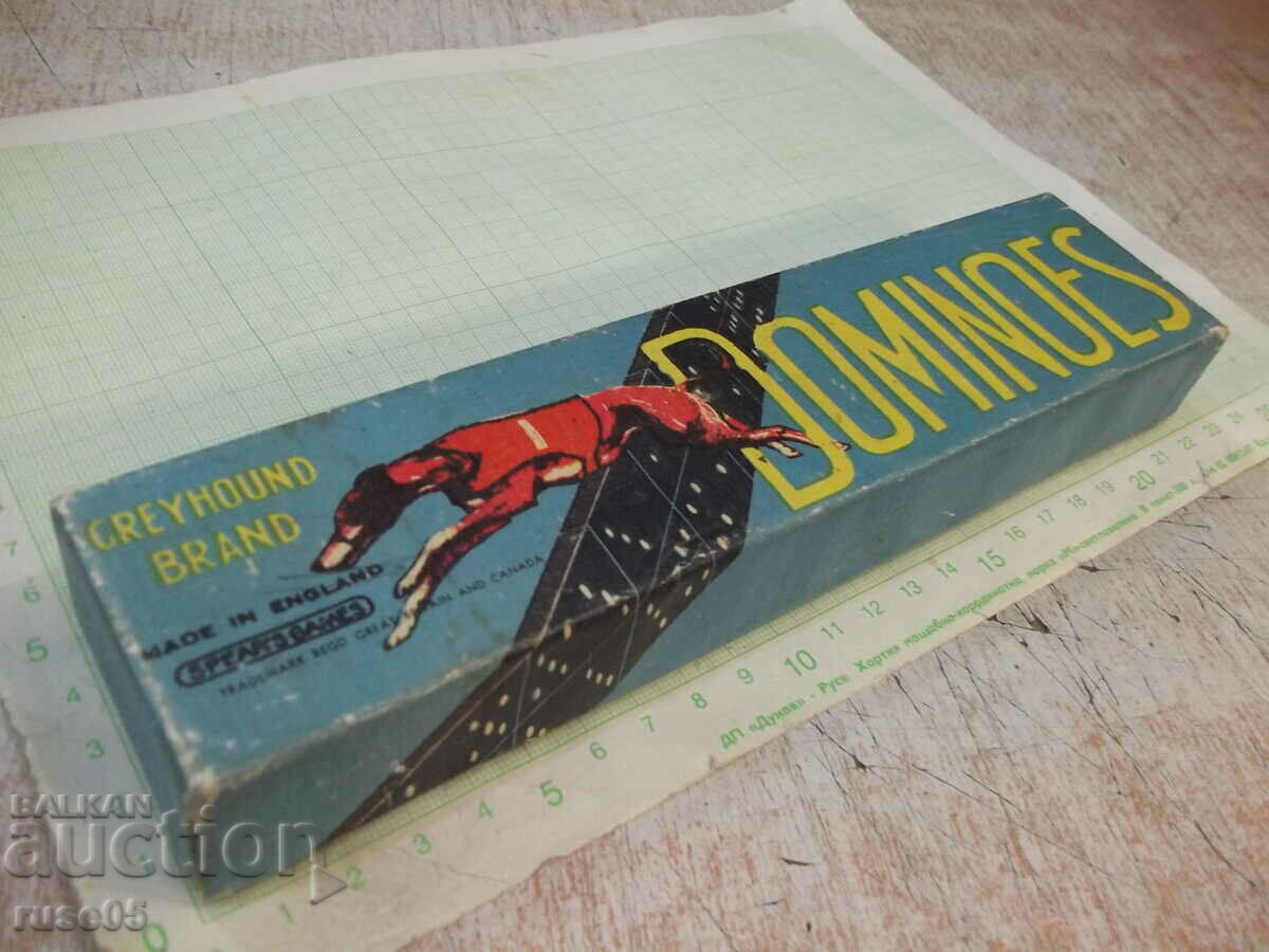 Auction Domino "GREYHOUND BRAND" English Auction Domino "GREYHOUND BRAND" English