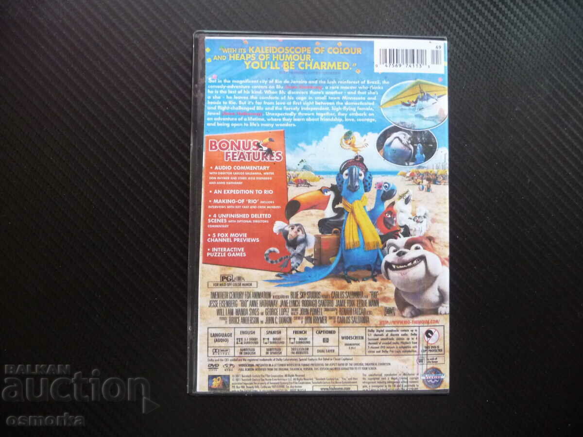 Auction  Rio DVD Movie Rio Brazil Carnival Last Parrot Jungle