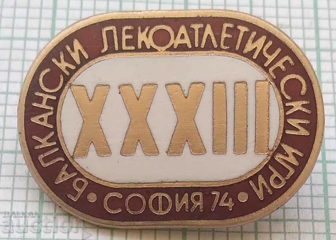 16003 3rd Balkan Athletics Games Sofia 1974 - enamel