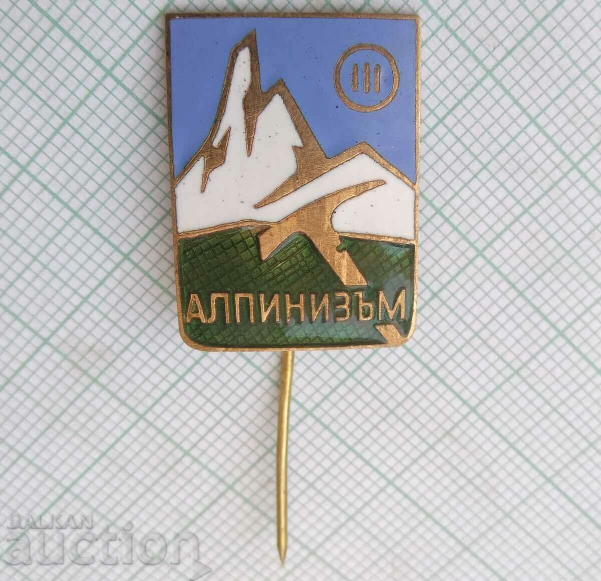 Auction 16006 Badge - Alpinism 3rd class - bronze enamel Auction 16006 Badge - Alpinism 3rd class - bronze enamel