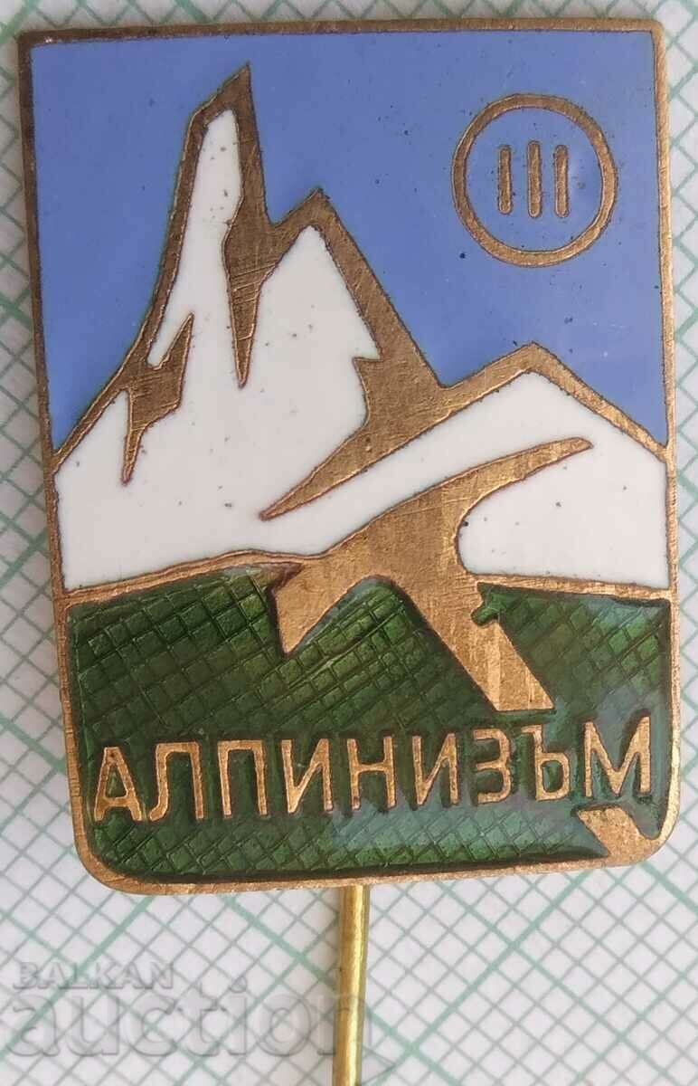 16006 Badge - Alpinism 3rd class - bronze enamel