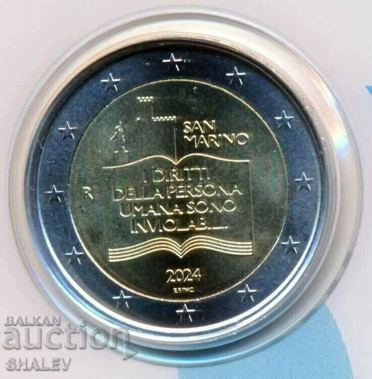 Auction  2 Euro 2024 San Marino /San Marino "50 years declaration" - (2 euros)