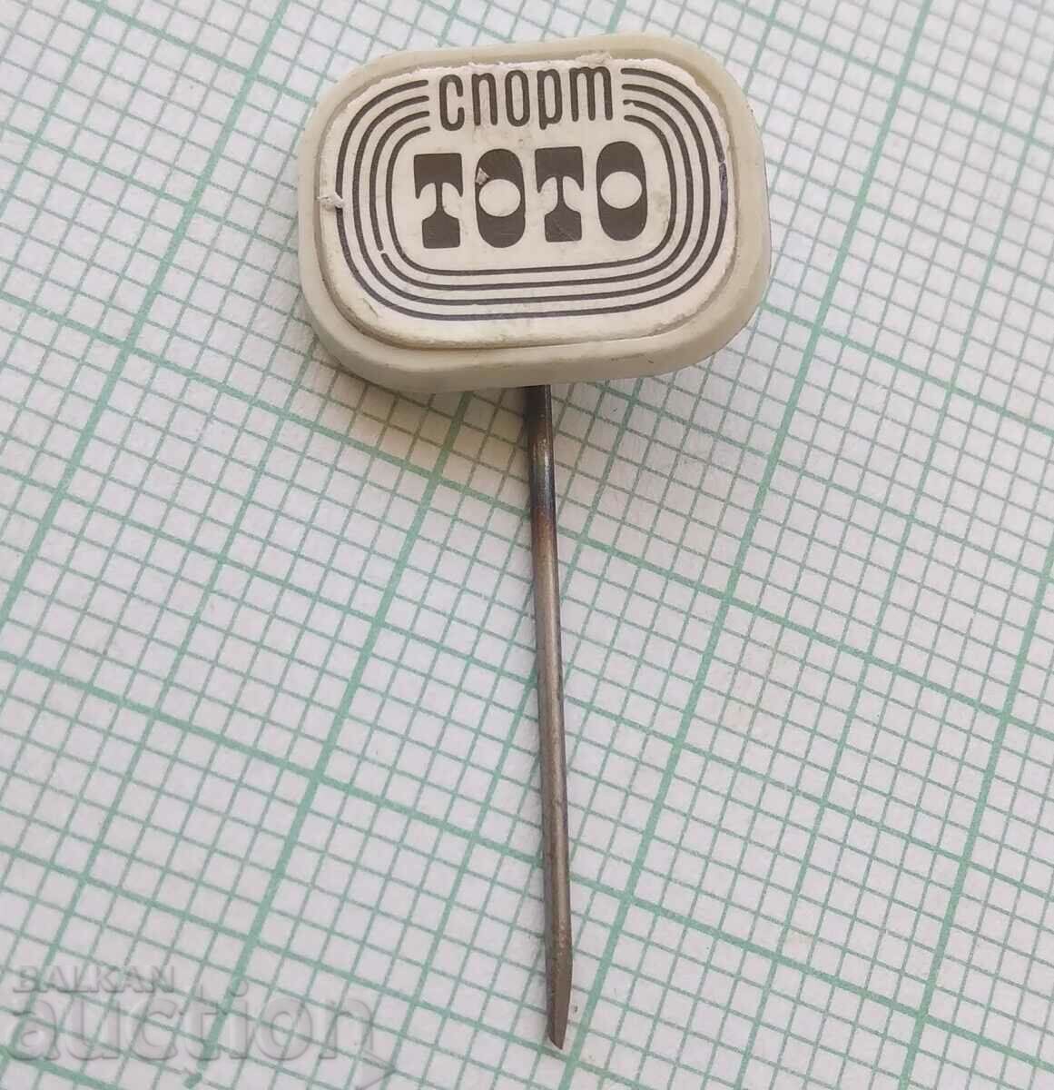 16025 Badge - Sports Toto with price 1.00 BGN | € 0.51 16025 Badge - Sports Toto with price 1.00 BGN | € 0.51