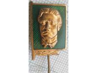 16026 Badge - Vasil Levski - bronze enamel