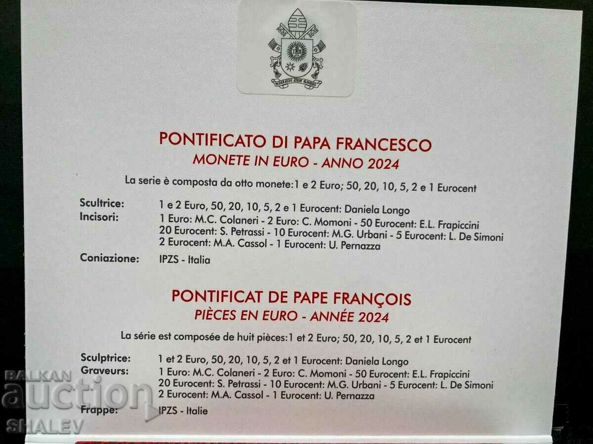 Vatican 2024 - Seria de 8 monede Vaticana / RARE - Unc - 5 Vatican 2024 - Seria de 8 monede Vaticana / RARE - Unc - 5
