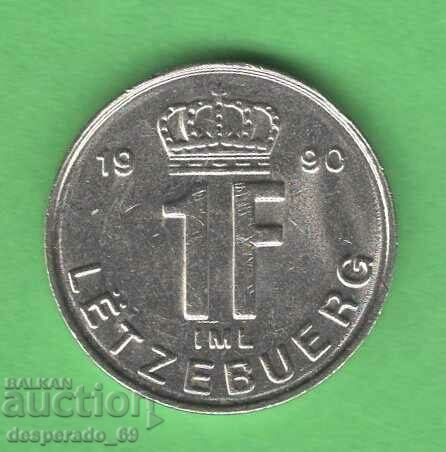 (¯`'•.¸ 1 franc 1990 LUXEMBURG ¸.•'´¯)