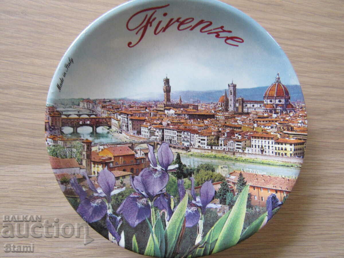 Decorative plate from Florence, Italy
