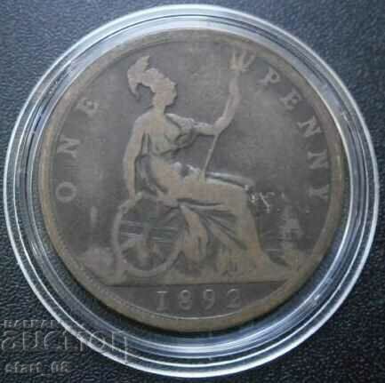 Marea Britanie 1 penny 1892