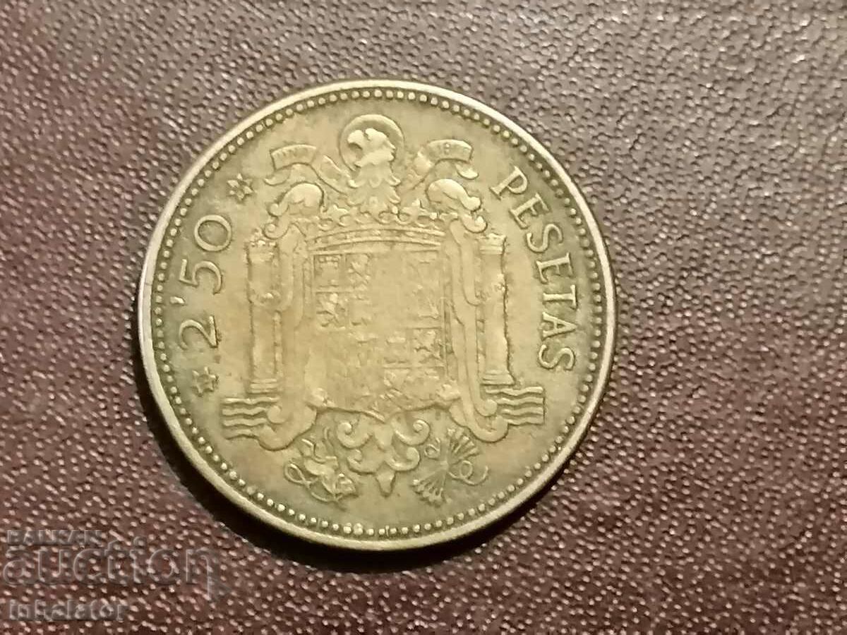 2.5 pesetas 1953 Franco