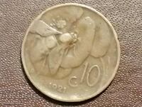 Bee 1921 year 10 centesims