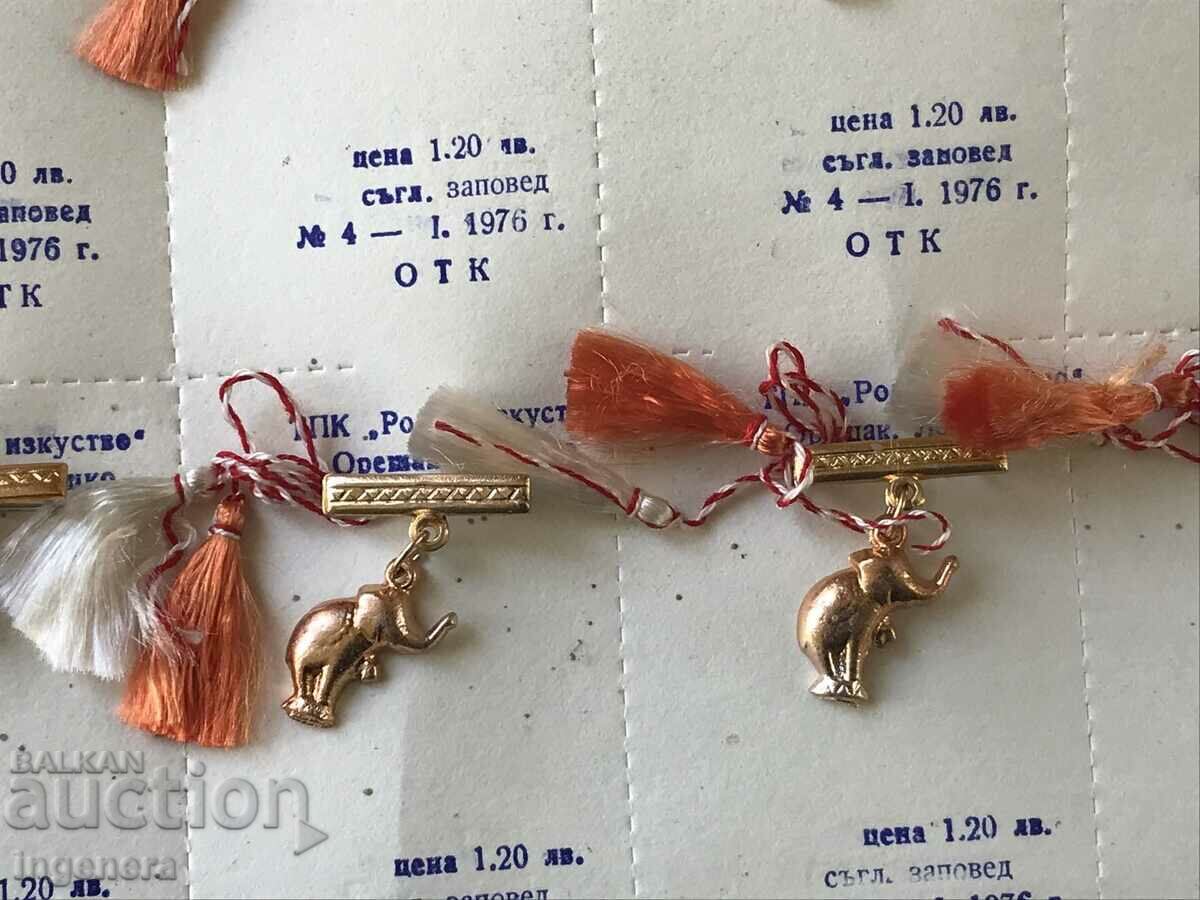 Delivery of MARTENITSA MARTENITSI METAL FROM SOCA FOR COLLECTORS-10 BR-ELEPHANT Delivery of MARTENITSA MARTENITSI METAL FROM SOCA FOR COLLECTORS-10 BR-ELEPHANT