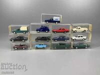 WIKING H0 1/87 AUDI VW AND OTHER MODEL TROLLEY LOT (7) 13 PCS.