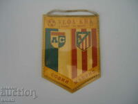 Παλιά αθλητική σημαία ποδοσφαίρου Levski για συλλογή