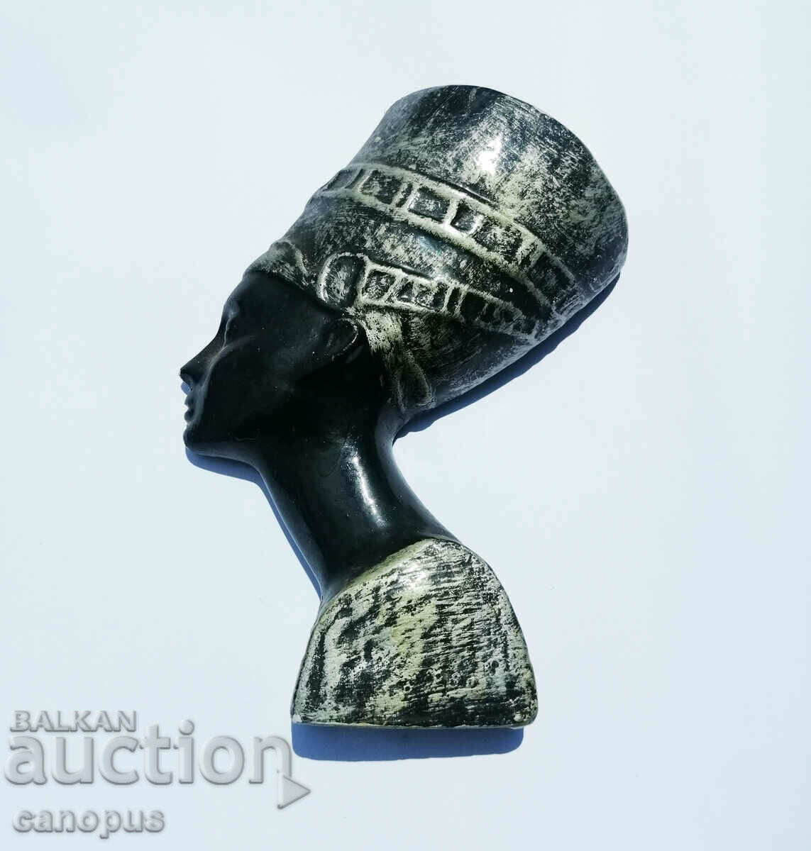 Old Plaster Figure Africa Egypt Ornament Souvenir Decoration