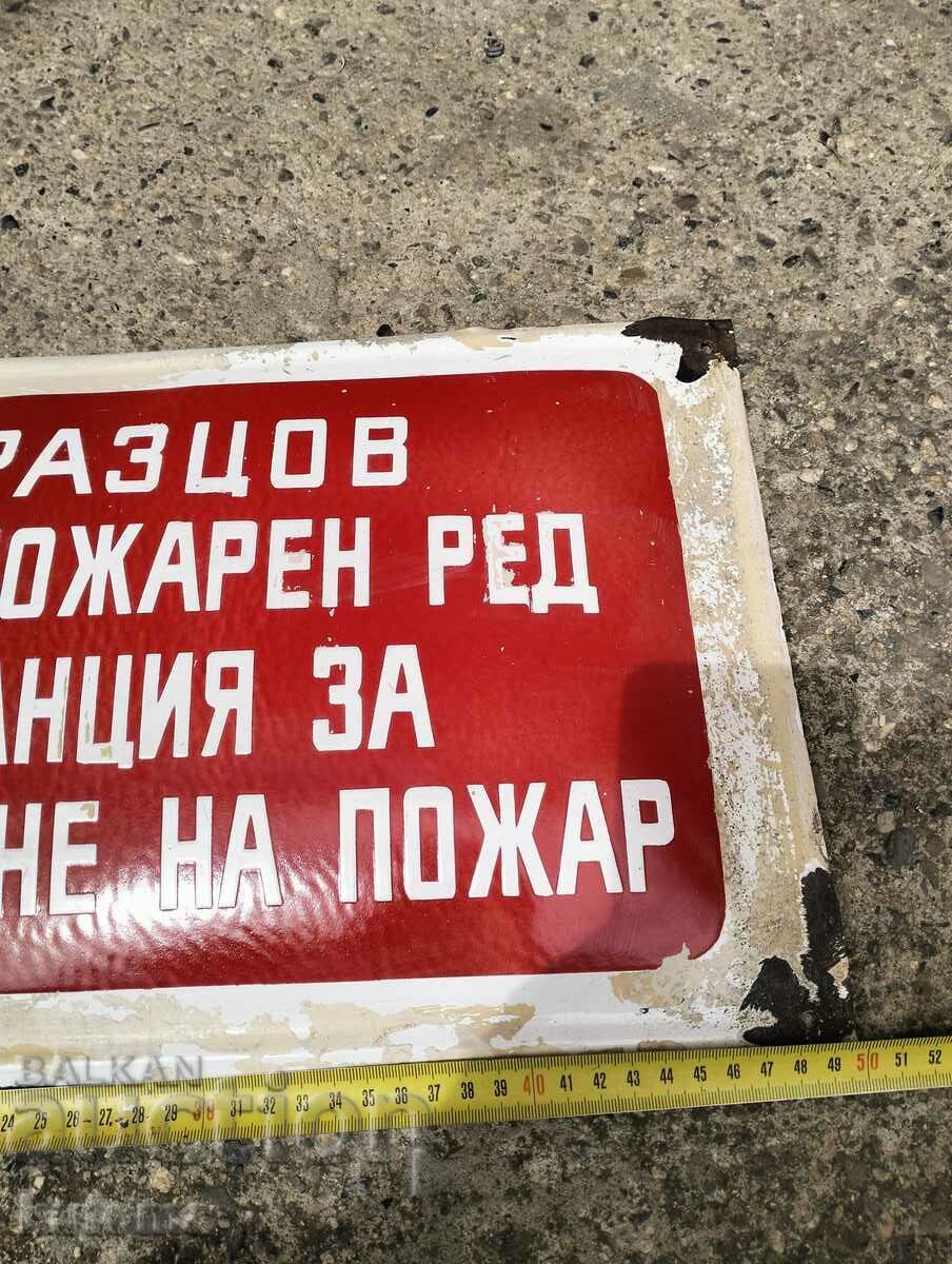 Licitație Placa veche emailata