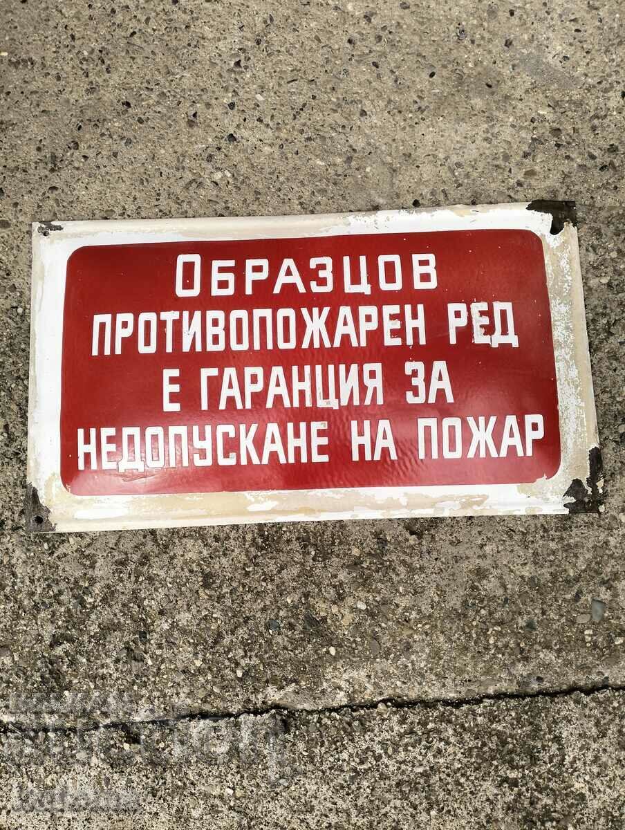 Placa veche emailata