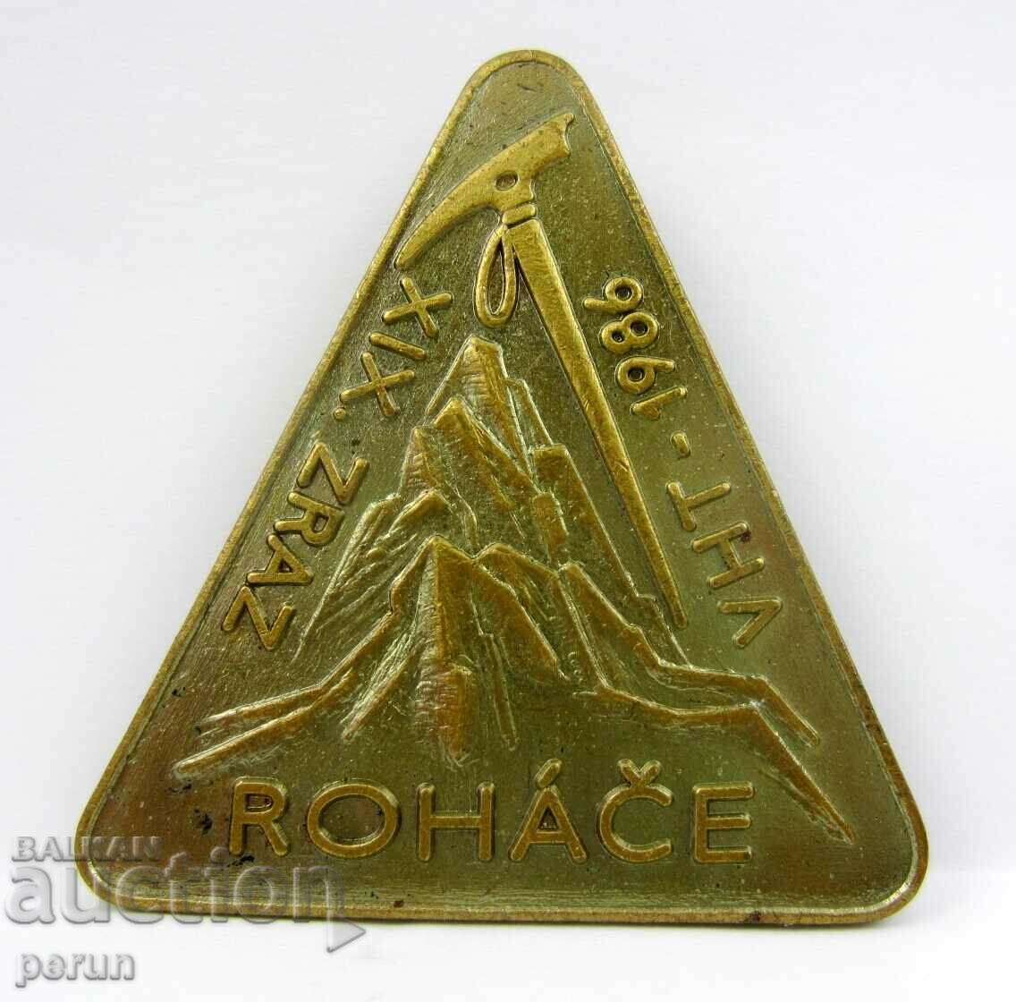ALPINISM-ALPINIST-OLD BADGE-BRONZE-CZECH REPUBLIC-1986 with price 14.99 BGN | € 7.66 ALPINISM-ALPINIST-OLD BADGE-BRONZE-CZECH REPUBLIC-1986 with price 14.99 BGN | € 7.66