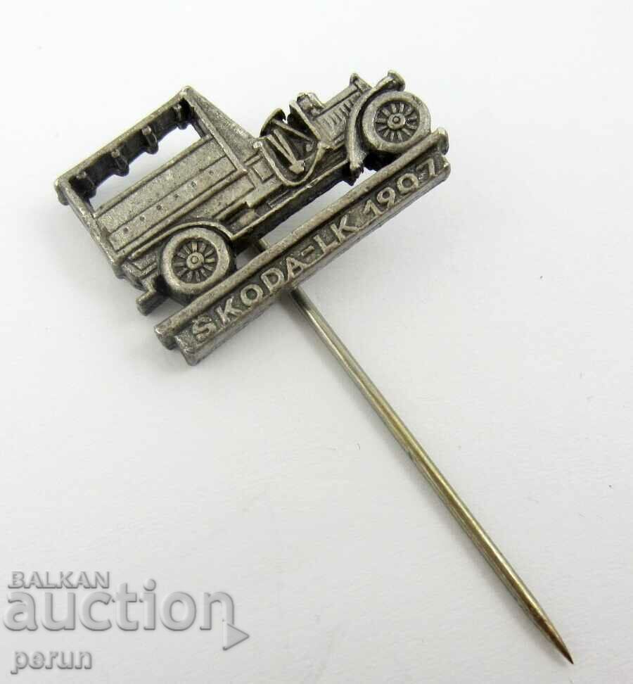 SKODA-SKODA LK 1907-Retro model-Cars-Rare badge with price 11.99 BGN | € 6.13