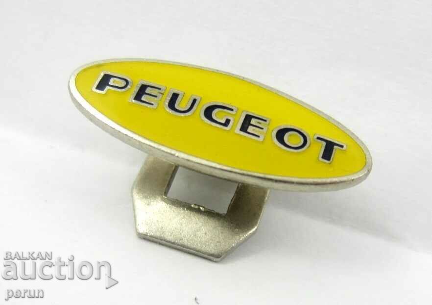 ПЕЖО-PEUGEOT-Рекламна значка-Бутонела-Автомобил-Рядък знак с цена 15.99 лв. | € 8.18