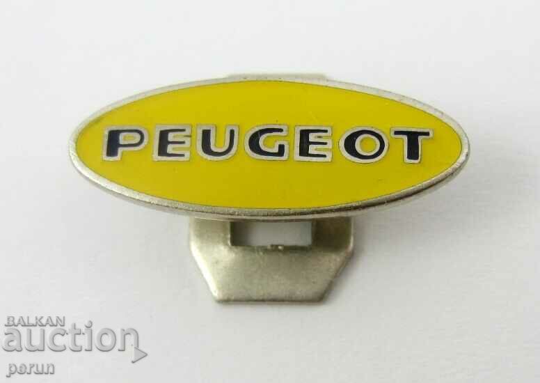 Аукцион ПЕЖО-PEUGEOT-Рекламна значка-Бутонела-Автомобил-Рядък знак