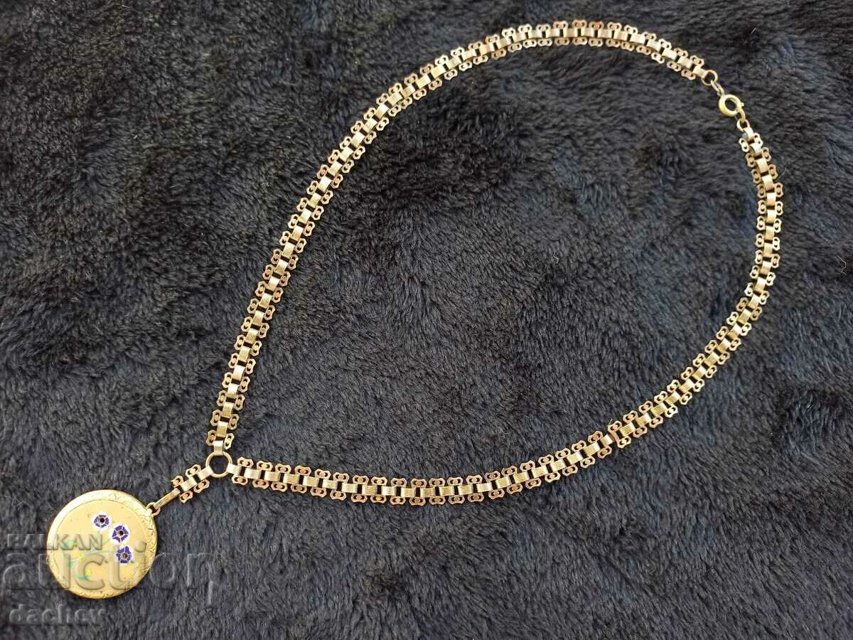 Auction Gold-plated cord for 2 photos folk necklace jewelry costumes TOP! Auction Gold-plated cord for 2 photos folk necklace jewelry costumes TOP!