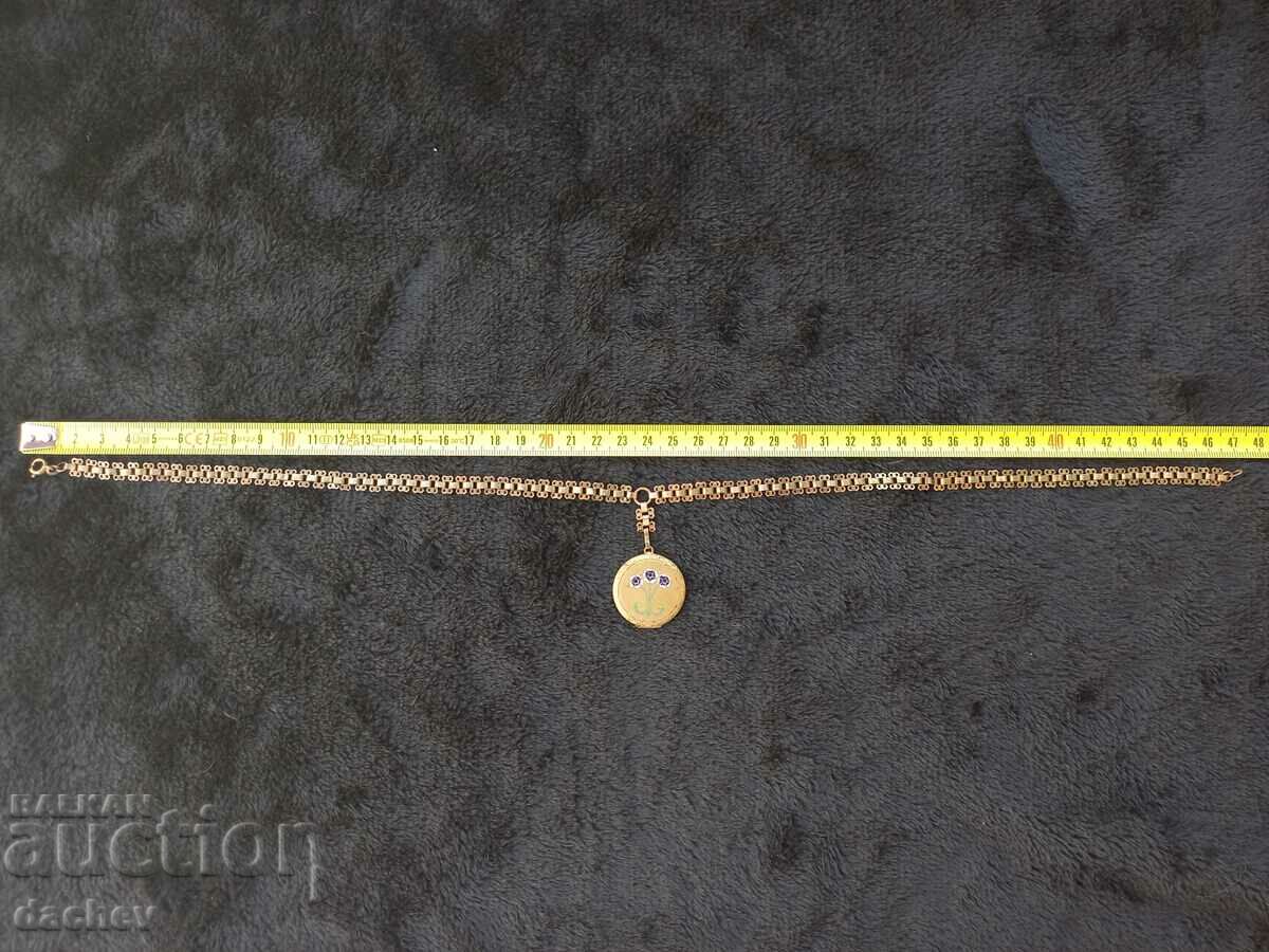 Gold-plated cord for 2 photos folk necklace jewelry costumes TOP! - 5 Gold-plated cord for 2 photos folk necklace jewelry costumes TOP! - 5