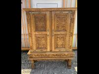 Beautiful solid cabinet with beautiful wood carving !!!!