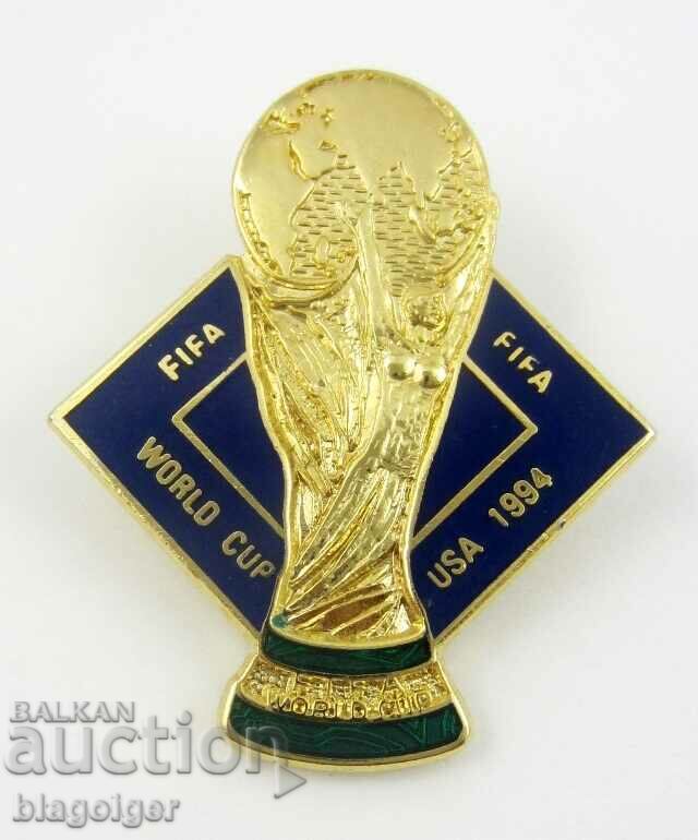 FIFA-World-USA'94-World Cup-Official Badge-Top with price 17.99 BGN | € 9.20