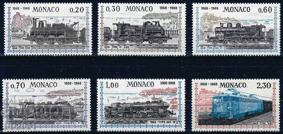 Monaco 1968 - MNH locomotives