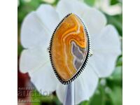 4923 Silver ring with Bee Jasper