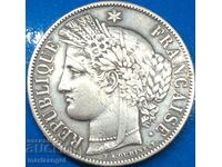 5 franci 1851 Franta Thaler Ceres 37mm 24.84g argint