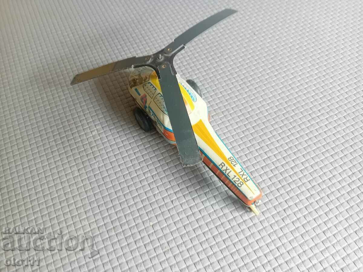 Auction OLD TIN TOY - HELICOPTER Auction OLD TIN TOY - HELICOPTER
